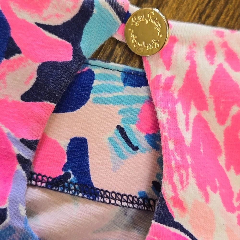 Lilly Pulitzer Multi-Colored 3/4 Length Lula Ruffle Sleeve Top - Picture 5 of 7